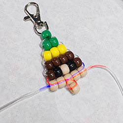 Pony bead elf pattern instructions for making the raised nose with this free pattern.