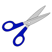 Image of scissors used for crafts.
