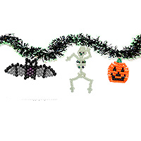 Halloween Decorating with Pony Beads
